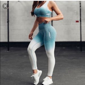 Gymshark blue ombré leggings